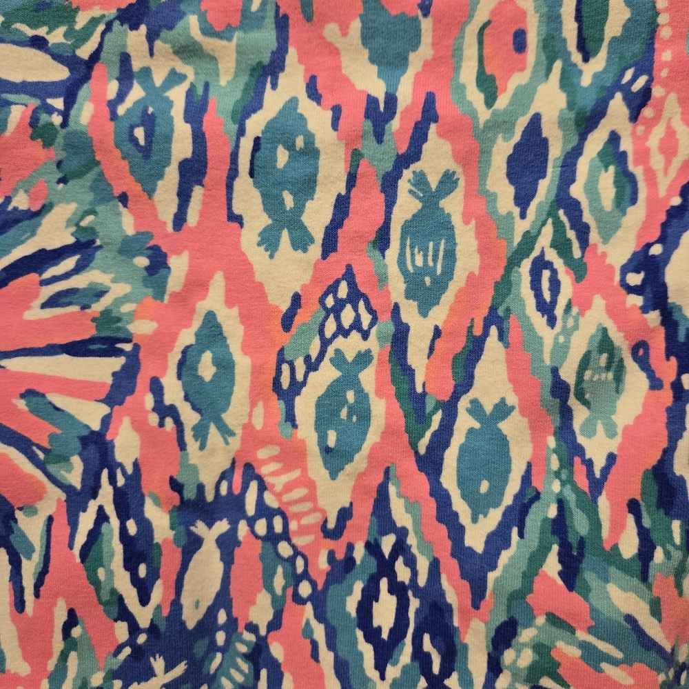 EUC Girl's Lily Pulitzer Pink/Blue/White Long Sleeve Top Size L (8-10) - Picture 2 of 12